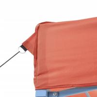 Partytent inklapbaar pop-up met 4 zijwanden terracottakleurig - thumbnail
