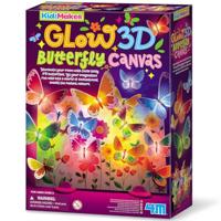 Dam 4m 3d canvas vlinders schilderen glow in the dark - thumbnail