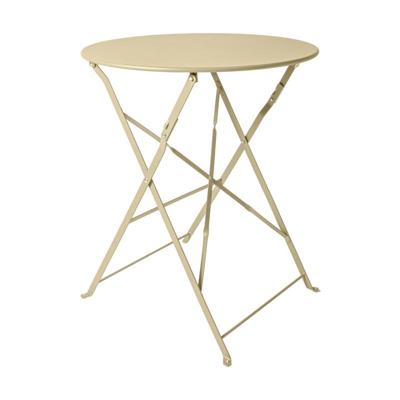 Inklapbare bistrotafel Kos - beige - ø60x71 cm Inklapbare bistrotafel Kos - beige - ø60x71 cm