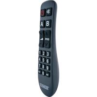 SCHWAIGER -UFB1100 533- Universele afstandsbediening | 2in1 | batterijgevoed | 18 knoppen | voor senioren | ergonomisch ontwerp | voor 2 verschillende apparaten | voor Samsung, LG, Sony, Philips TV - thumbnail
