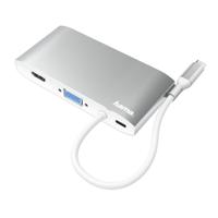 Hama USB-C-hub Multiport 8-poorts 3x USB-A 2x USB-C VGA HDMI™ LAN - thumbnail