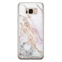 Samsung Galaxy S8 siliconen telefoonhoesje - Parelmoer marmer - thumbnail