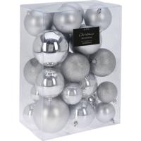 Kerstballen 26 stuks Zilver - thumbnail