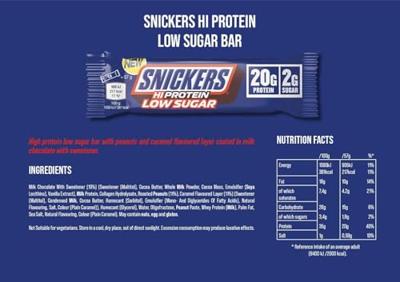 Snickers Hiprotein Low Sugar Milk Chocolate | Mars | 684g