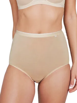 Casy Miller 4-pack Modal dames taille slips - Premium Jess maxi brief - hoge dames onderbroeken - Beste dames ondergoed - Copy - S - Huidskleur - -