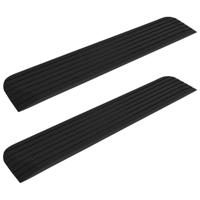 VidaXL Drempelhulpen 2 st 110x21x2,5 cm rubber - thumbnail