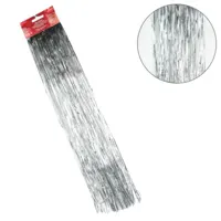 Deco Heitmann lametta folie zilverkleurig 300 stroken 50 cm | 60 stuks - thumbnail