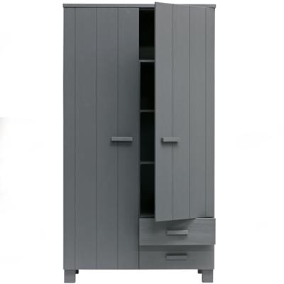 WOOOD Kledingkast 'Dennis', kleur Steel grey