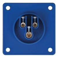 PCE CEE 16A 3-polige inbouw socket female blauw - thumbnail