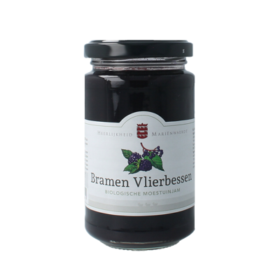 Marienwaerdt Moestuinjam bramen en vlierbessen bio 250 Gram