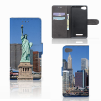 Wiko Lenny 2 Flip Cover Vrijheidsbeeld - thumbnail