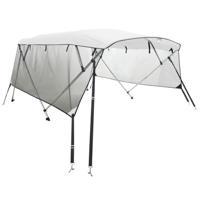 VidaXL Biminitop 3 bogen met mesh zijwanden 183x(170-182)x137 cm - thumbnail