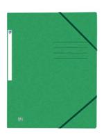 Elastomap oxford top file a4 3 kleppen 390gr groen - thumbnail