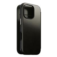 Nomad Modern Horween lederen folio iPhone 16 Pro - Green Chrome - thumbnail
