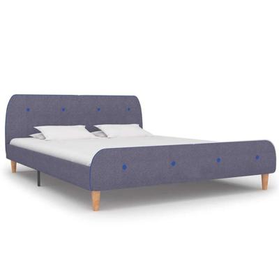 Bedframe zonder matras 150x200 cm lichtgrijs