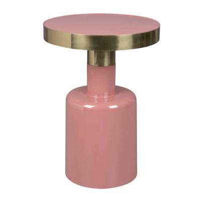 Zuiver Ronde Bijzettafel 'Glam' 36cm, kleur Roze Zuiver Ronde Bijzettafel 'Glam' 36cm, kleur Roze