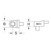 KS Tools 5162814 Insteekvierkant - thumbnail