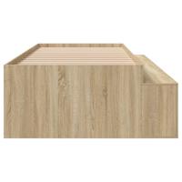 Opbergbedframe Sonoma eiken 100 x 200 cm Bewerkt hout - thumbnail