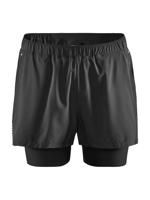 Craft 1908764 Adv Essence 2In1 Str. Shorts M - Black - S - thumbnail