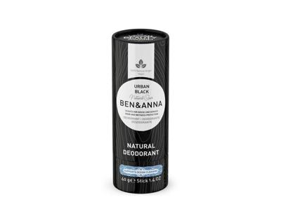 Ben & Anna Deodorant in papiertube - urban black - 40 gram