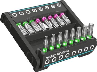 HAZET SmartHolder met 16 bits · kort 2304SH-3 · 1/4 inch (6,3 mm) zeskant massief · Binnen-TORX®-profiel, Tamper resistant TORX®-profiel · 16-delig · HAZET SmartHolder met 16 bits · kort 2304SH-3 · 1/4 inch (6,3 mm) zeskant massief · Binnen-TORX®-profiel, Tamper resistant TORX®-profiel · 16-delig ·