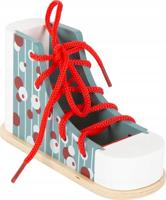 Small Foot - houten rijgschoen met veter - thumbnail