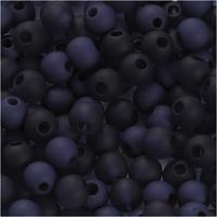 Creativ Company Plastic kralen, d 6 mm, gatgrootte 2 mm, ca. 150 stuk, blauw, 40 gr/ 1 doos - thumbnail