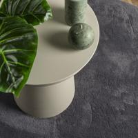 Vloerkleed laagpolig zacht en wasbaar 200 cm antracietkleur - thumbnail