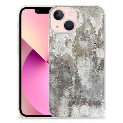iPhone 13 mini | TPU | Siliconen hoesje | Beton Print
