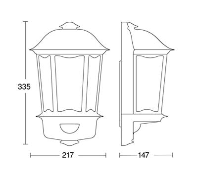 Steinel L190S Sensorlamp Zwart - 644413