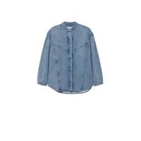 Mango blouse denim blauw - thumbnail