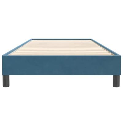 Boxspring zonder matras fluweel donkerblauw 80x220 cm