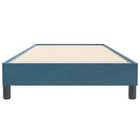 Boxspring zonder matras fluweel donkerblauw 80x220 cm - thumbnail
