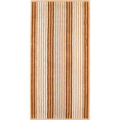 Cawö Cawo Delight Streifen Douchelaken 70x140 caramel