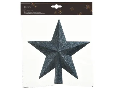 Piek plc ster l4.2b19h19 cm nachtblauw kerst Decoris - Decoris