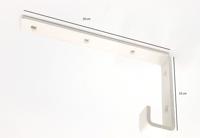 Ophangbeugel Creme 15cm - thumbnail