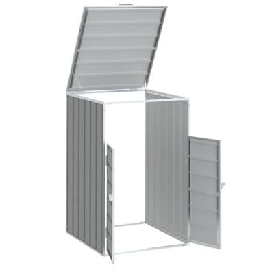 Containerberging voor 1 container 72x81x115 cm staal grijs - thumbnail