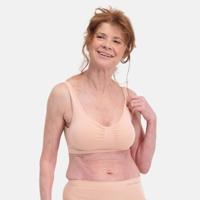 Naadloze BH&apos;s - Fleur Top - Bustier BH top - Basic bralette zwart en huidskleur - thumbnail