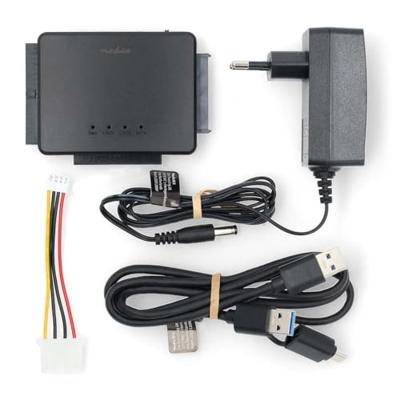 Nedis Hardeschijfadapter | USB 3.2 Gen1 | 2.5 / 3.5 " | IDE + SATA | Netvoeding - HDADIS110BK