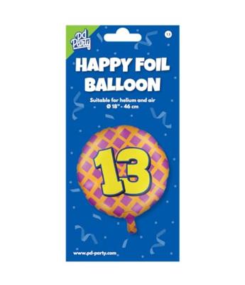 Paperdreams happy folie ballon - 13 jaar