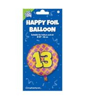 Paperdreams Happy folie ballon - 13 jaar - thumbnail