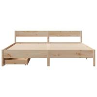 Bedframe zonder matras massief grenenhout 180x200 cm - thumbnail