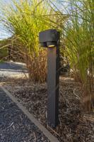 Staande tuinlamp donkergrijs met 2 GU10 fittingen &apos;Cypres&apos; 75 cm - thumbnail