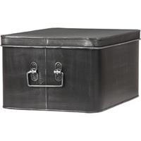 LABEL51 Opbergblik Media Opbergkist - Zwart - Metaal - XL - thumbnail