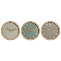 Muurklok Home ESPRIT Bruin Groen Grijs polyestyreen 30 x 4 x 30 cm (3 Stuks) - thumbnail