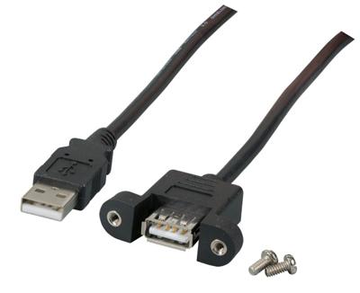 MANHATTAN ICOC U-AB-030-PNL Kabel USB 2.0 A Mannelijk naar A Vrouwelijk 3 m