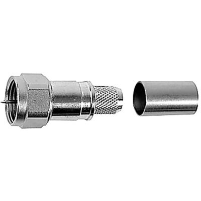 Telegärtner 100025627 100025627 F-connector Stekker, recht 50 Ω 1 stuk(s)