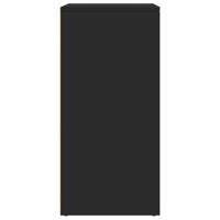 Dressoir 79x38x80 cm bewerkt hout zwart - thumbnail