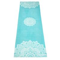 Yoga Design Lab Yogamat Handdoek - Mandala Turkoois - thumbnail