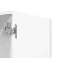 Archiefkast 60x32x115 cm bewerkt hout wit - thumbnail